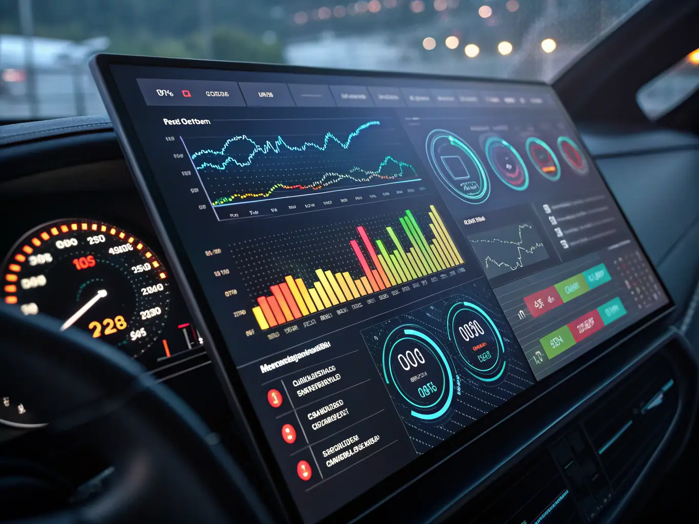 A secure digital interface displaying regulatory reports being generated and submitted, emphasizing data protection and compliance.